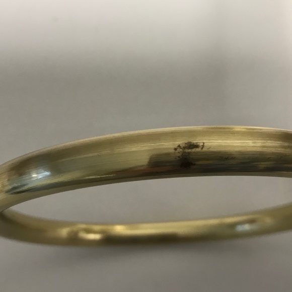 Retro Brass / Gold tone Metal Bathroom Hand Towel Counter Vanity Stand Hanger - Picture 4 of 10